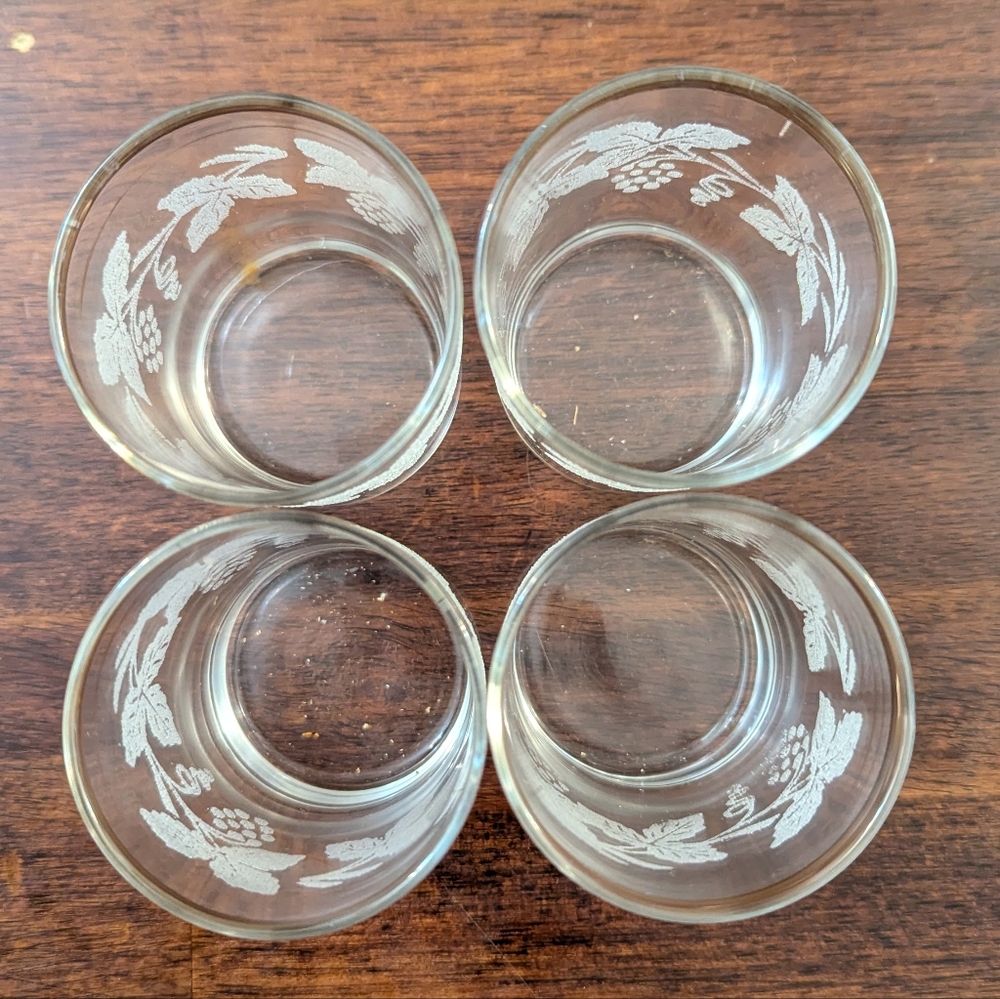 Bartlett Collins Elegant Gold Rimmed Glasses Set Vintage - Picture 5 of 8